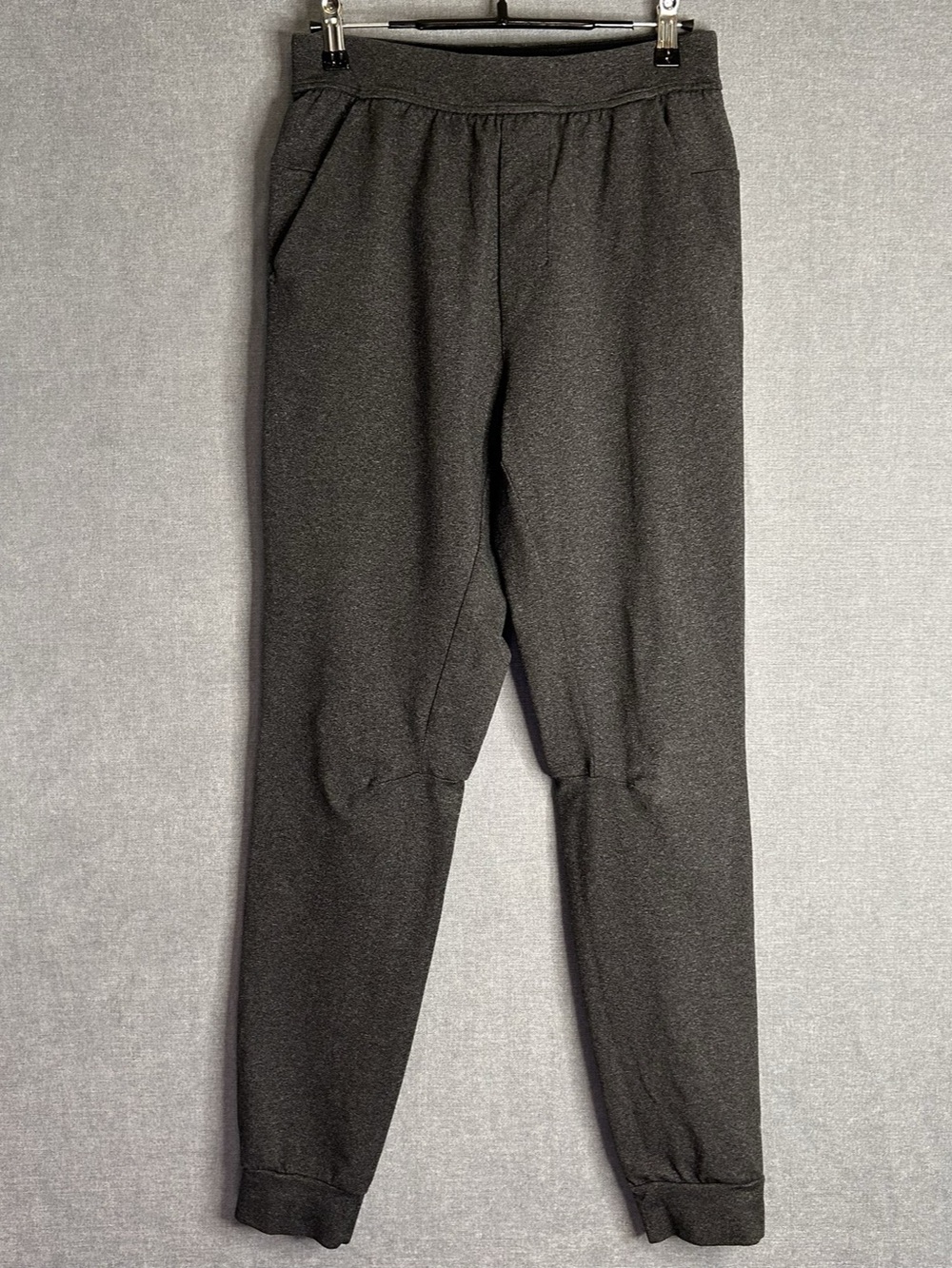 Lululemon Jogger Men XS Slate Gray Heather Gray Surge Running Tapered Ankle Zip